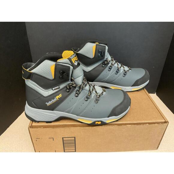 New! Mens Timberland Pro Switchback Composite Toe WP Work Boots. Size 10 Wide.